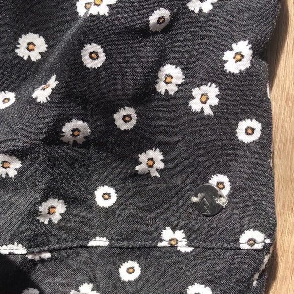 Ripzone open front Daisy print kimono cardigan short sleeve - Picture 3 of 3